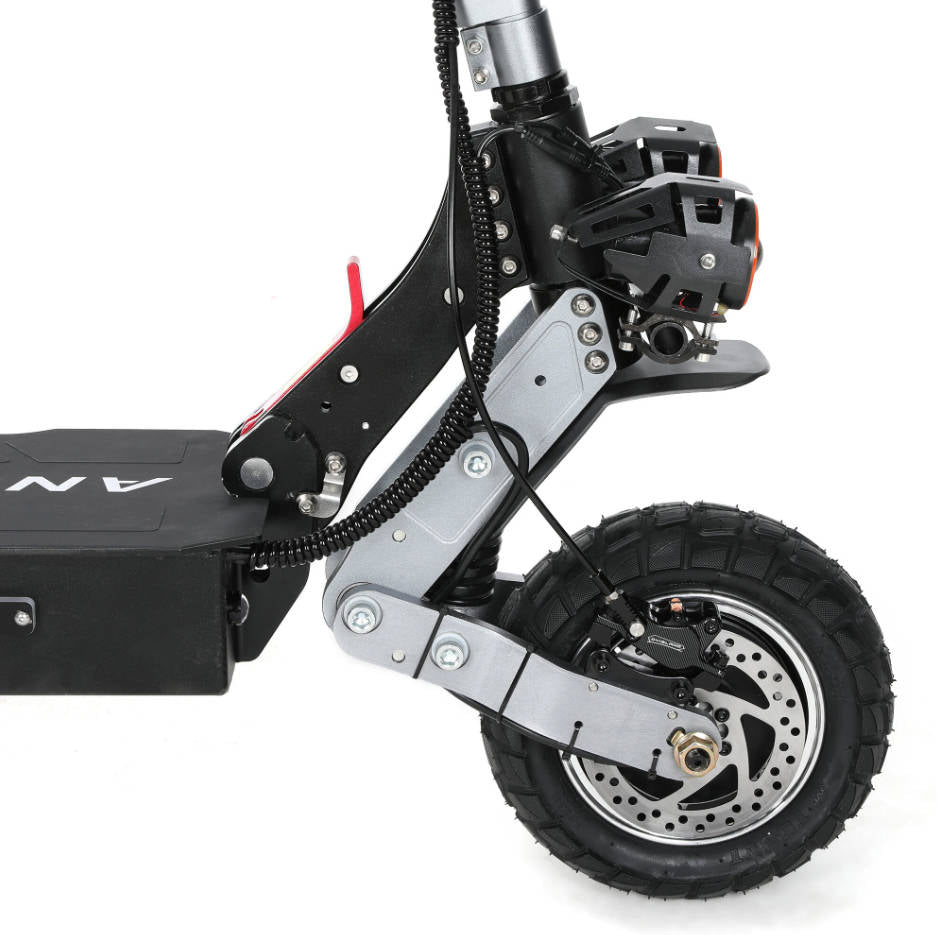 ANGWATT C1 2.0 Electric Scooter 52V 23.4Ah 2400W (2*1200W) Dual Motor 10 inch Tubeless Tires 65-85Km Max Mileage 150KG MAX Load