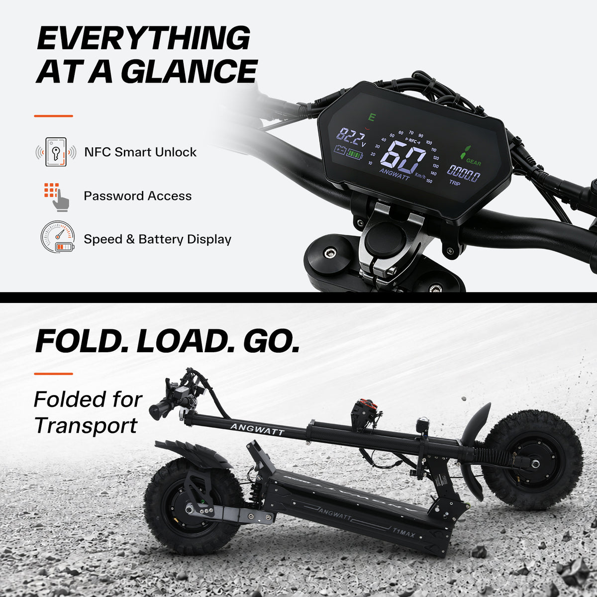 ANGWATT T1 MAX Electric Scooter