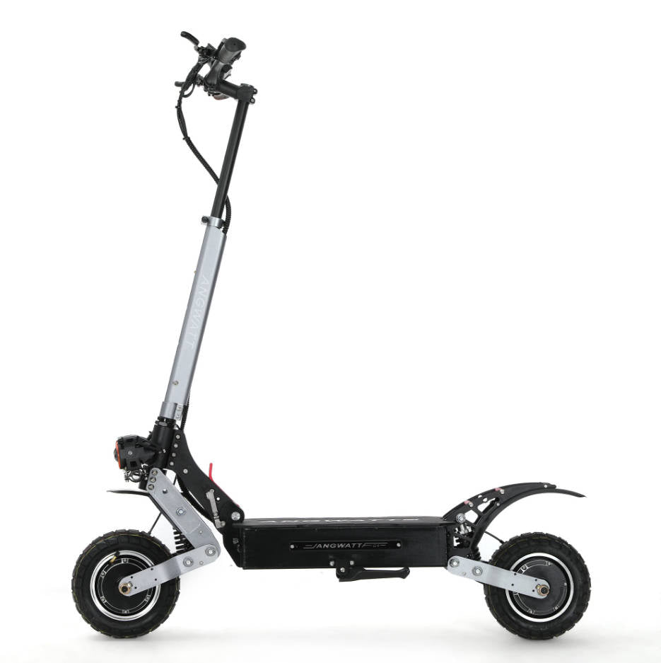 ANGWATT C1 2.0 Electric Scooter 52V 23.4Ah 2400W (2*1200W) Dual Motor 10 inch Tubeless Tires 65-85Km Max Mileage 150KG MAX Load