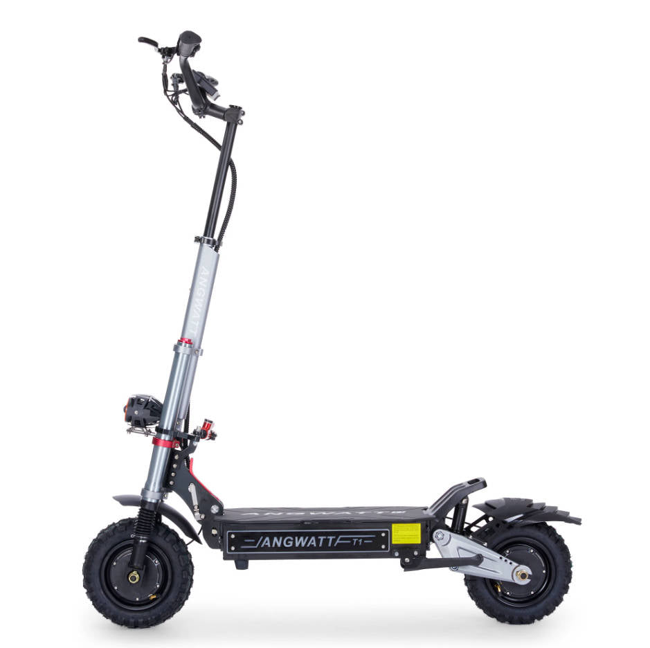 ANGWATT T1 3.0 Off-Road Electric Scooter 60V 6000W (2*3000W) Dual Motor 11inch Steering Damper, 80-105km Mileage 200kg Max Load