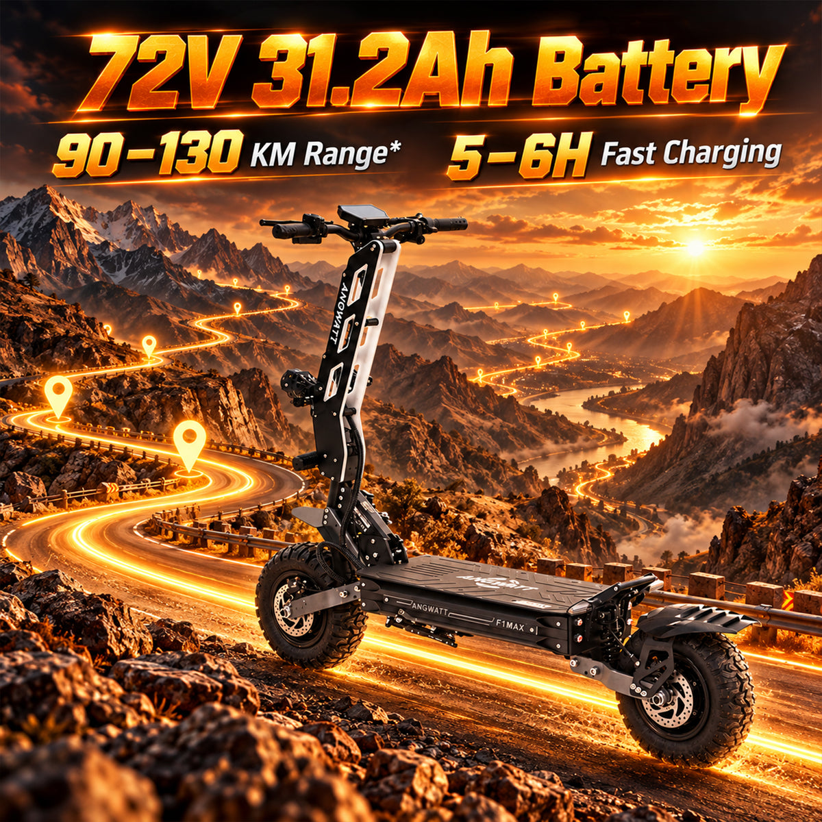 ANGWATT F1 MAX Off Road Electric Scooter
