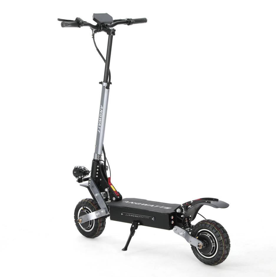 ANGWATT C1 2.0 Electric Scooter 52V 23.4Ah 2400W (2*1200W) Dual Motor 10 inch Tubeless Tires 65-85Km Max Mileage 150KG MAX Load