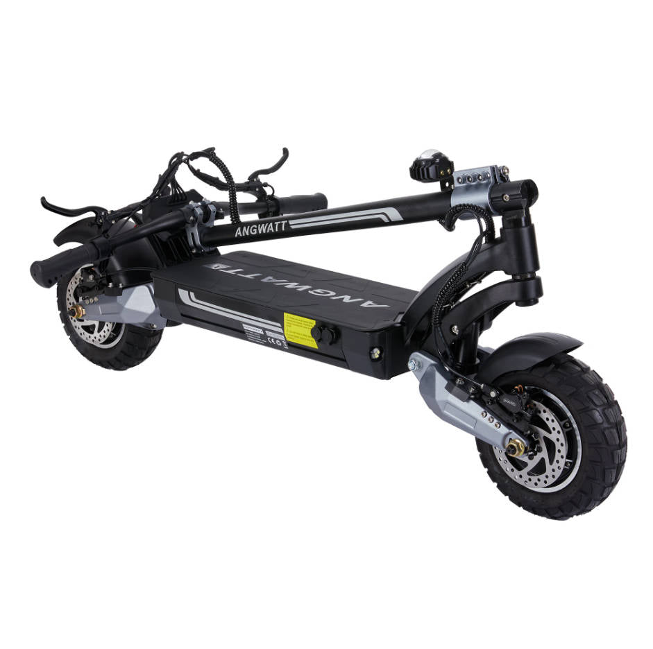 ANGWATT X1 2.0 Electric Scooter 60V 22.5Ah 3600W (2*1800W) Dual Motor 10-Inch Tubeless Tire, 65-85KM Mileage 200kg Max Load