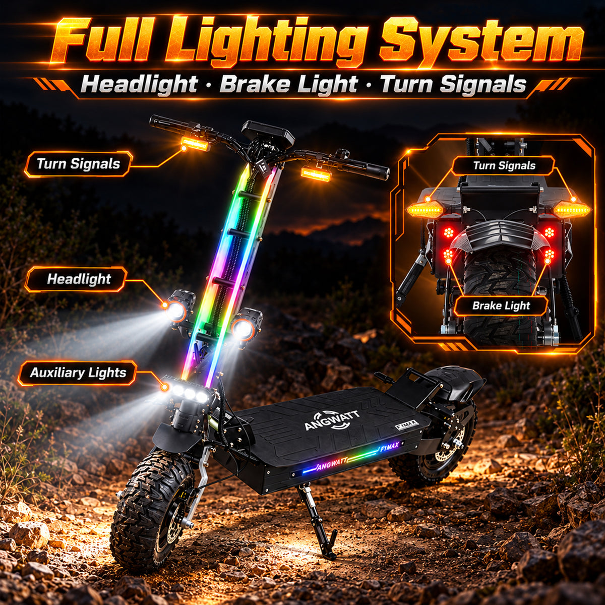 ANGWATT F1 MAX Off Road Electric Scooter