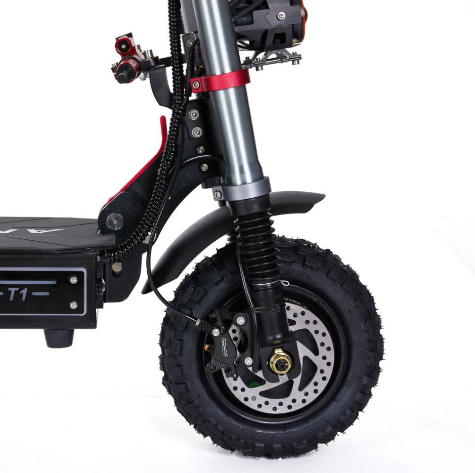 ANGWATT T1 3.0 Off-Road Electric Scooter 60V 6000W (2*3000W) Dual Motor 11inch Steering Damper, 80-105km Mileage 200kg Max Load